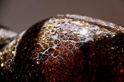 Miniatura 5 de ZHIPINHUI Florero de mosaico de vidrio de 8 pulgadas de alto, florero decorativo para decoración del hogar, moderno jarrón de mosaico de tamaño