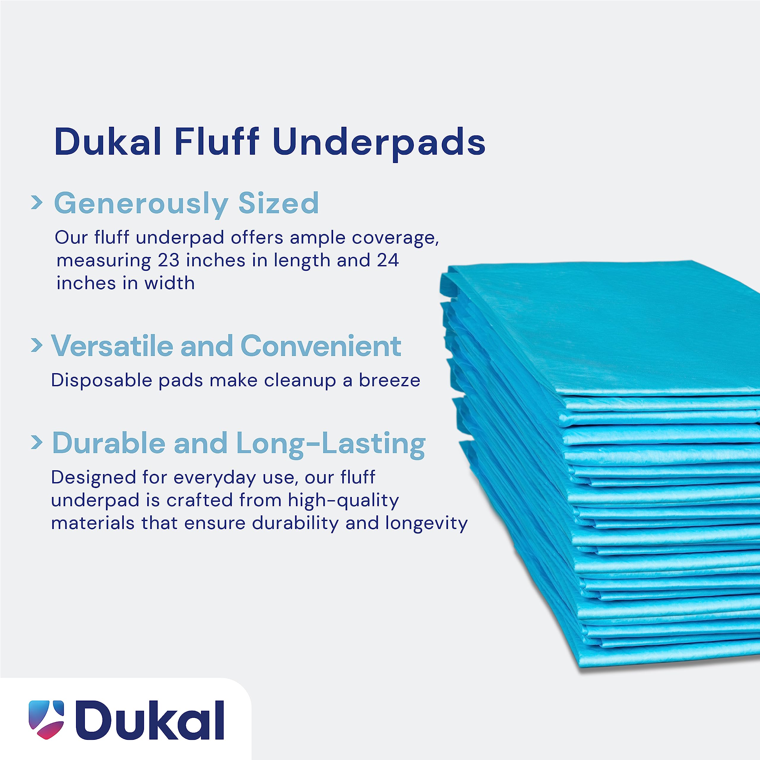 DUKAL 12424 pelusas UNDERPAD 23 "X 24", no estéril