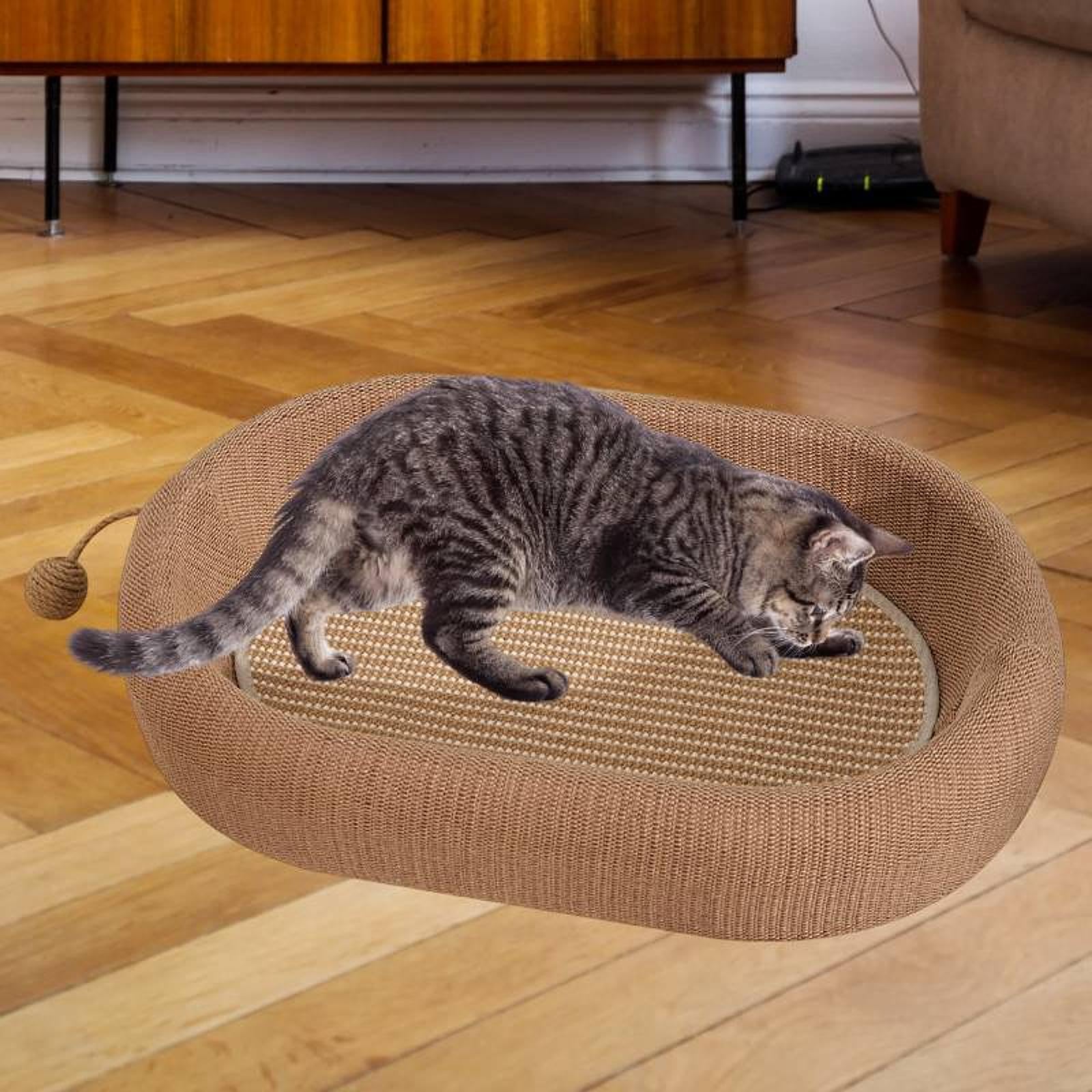 Sharplace Katzenkratzbett, Haustier-Loungebett, Möbelschutz, modernes multifunktionales Nest-Kratzbrett zum Krallenwetzen im Freien