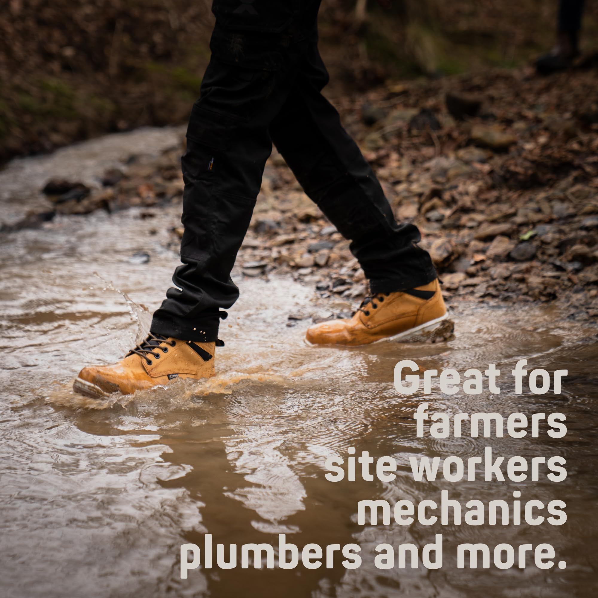 Xpert - Botas de seguridad impermeables PRO Raptor S7L. Zapatos con puntera con cordones. Botas de trabajo de cuero cómodas, resistentes al agua y al viento para hombre con soporte para el tobillo y