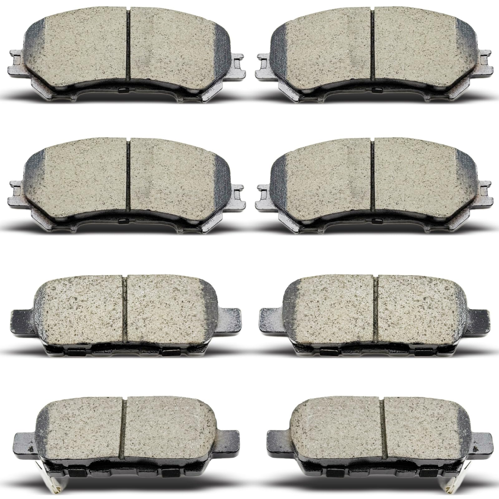 AnnoVinco 8PCS Ceramic Brake Pads (Front & Rear)