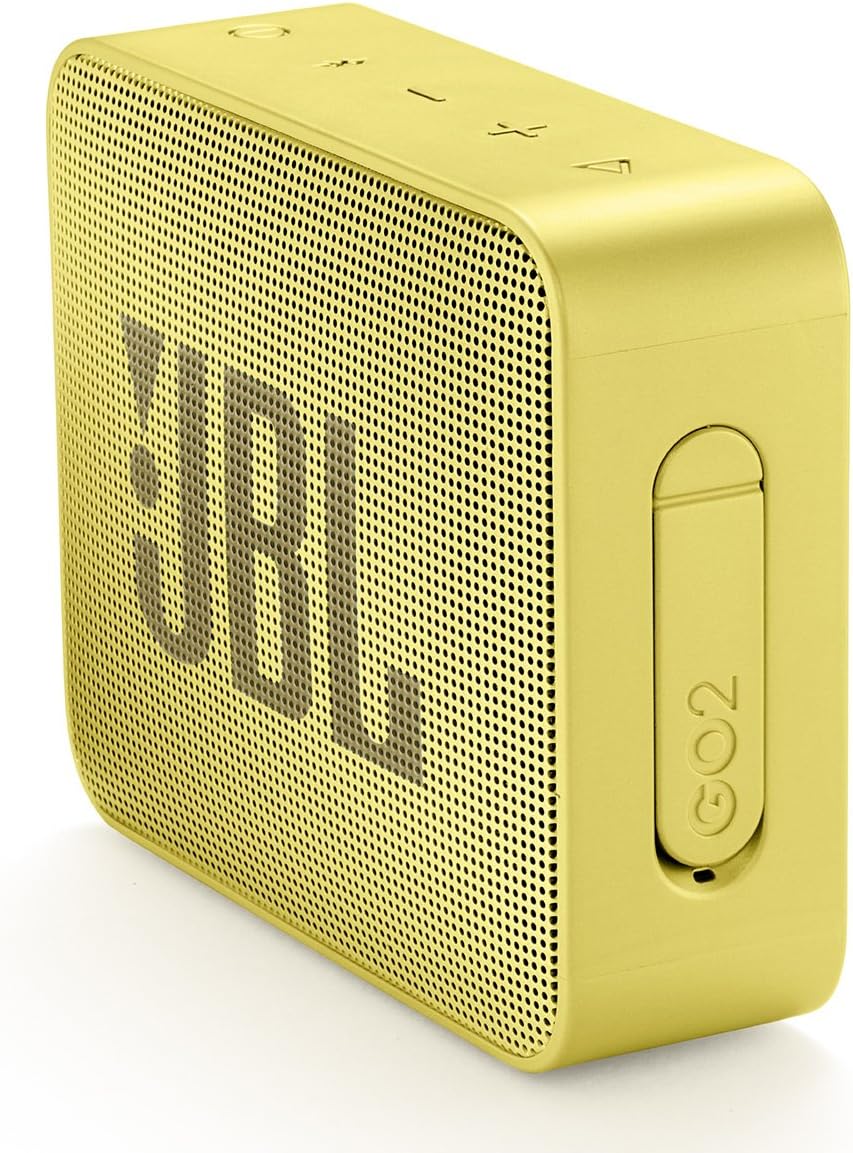 JBL JBLGO2SYL GO 2 Portable Bluetooth Waterproof Speaker (Yellow)