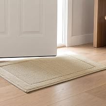 Madison Park Sanctuary 100% Cotton Non-Slip Bath Rug, 20x32 Inch, Natural
