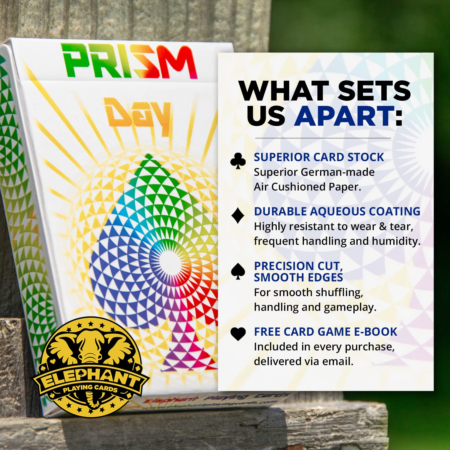 Amazon.co.jp: プレミアムトランプ カードデッキ 無料カードゲームeブック クールなプリズムグロスインク 素晴らしいポーカーカード  ユニークな明るいレインボー&レッドカラー 子供&大人用 ブラックトランプ ゲーム : おもちゃ