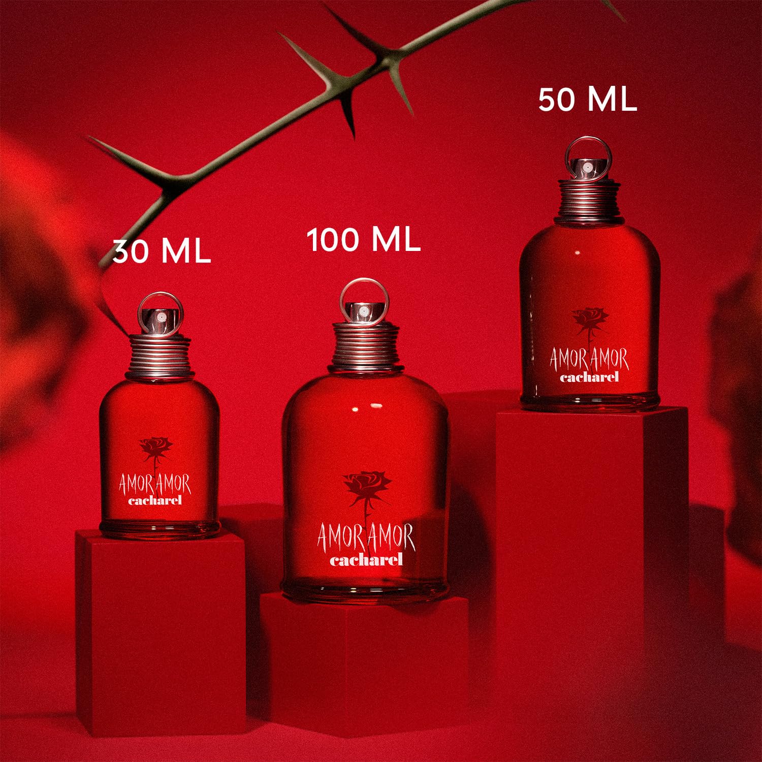 Cacharel - Amor Amor - Eau De Toilette + Eau Déodorante en Spray - Parfum Sensuel, Doux et Romantique pour Femme - Une Fragrance Florale, Fruitée et Ambrée - Parfum de Luxe pour Femme - Lot de 2