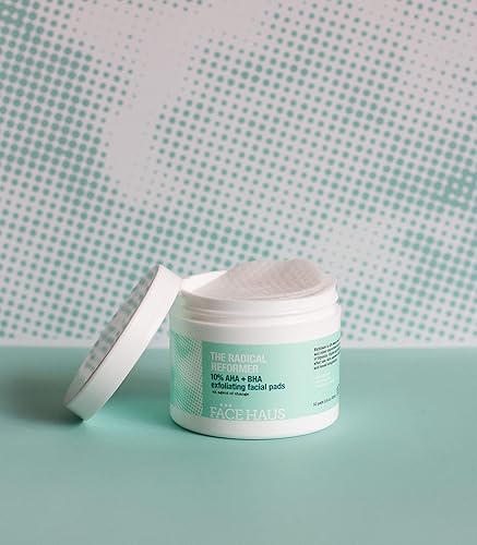 Miniatura 7 de Face Haus The Radical Reformer - Almohadillas exfoliantes de rejuvenecimiento con 10% AHA y BHA para una piel más brillante y suave, 50
