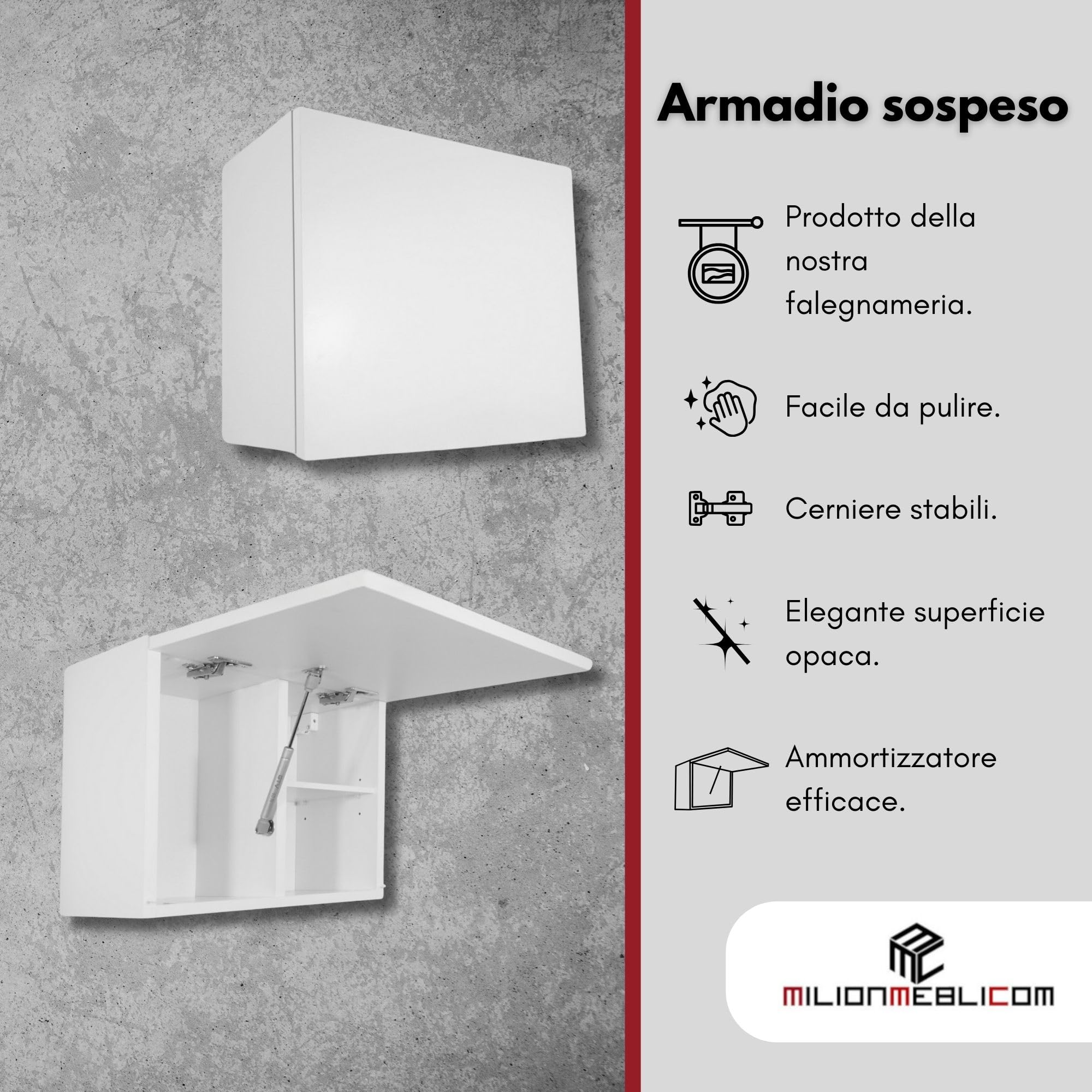 Mobiletto Pensile Da Bagno Laura Salvaspazio - Armadietto Sospeso Con Apertura Telescopica, Bianco Opaco, 30x90x23 Cm - Foto 7