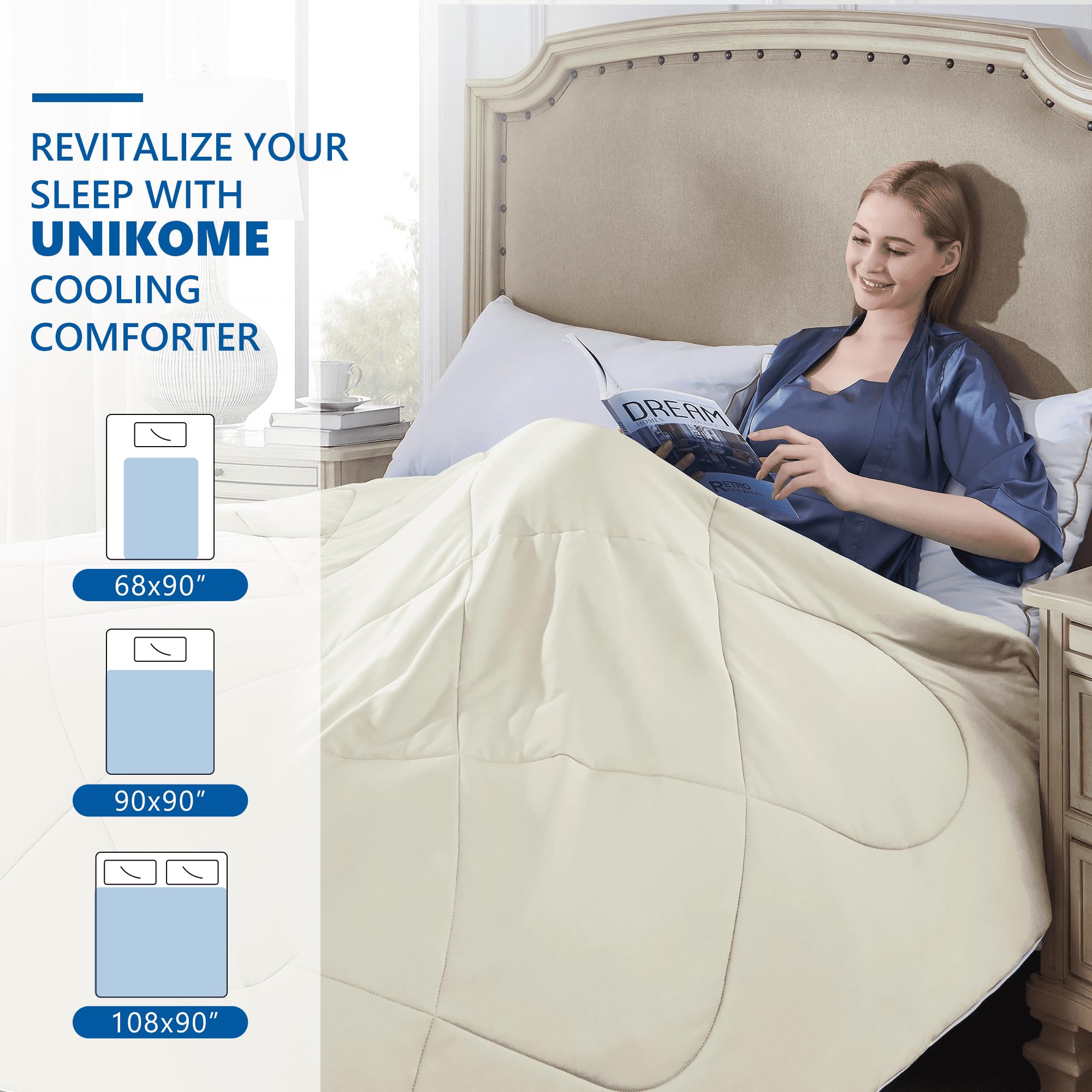 Comforter King Size Elegear Cooling Blanket For Summer, Q-Max