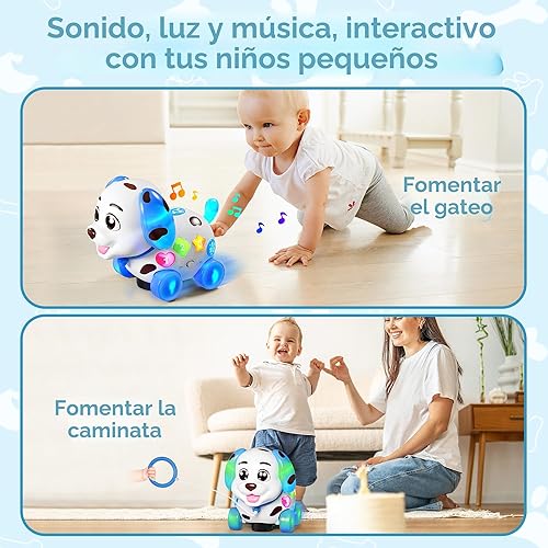 Miniatura 2 de Juguete musical para niños de 1 año, juguetes para bebés de 6 a 12 a 18 meses, cachorro de aprendizaje para niños de 1 año, educación bilingüe con