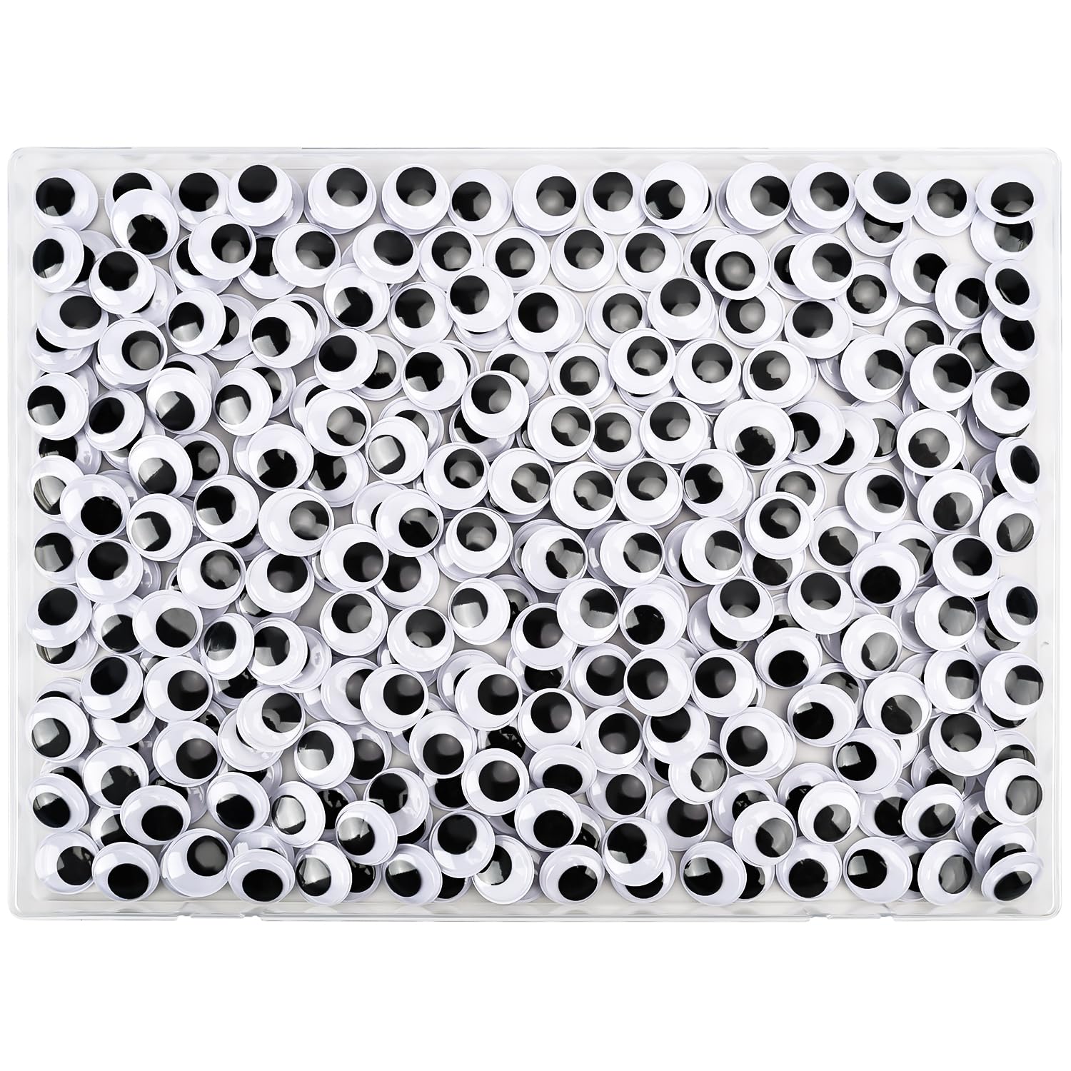 300PCS 20mm Googly Eyes Self Adhesive for Crafts with Storage Box