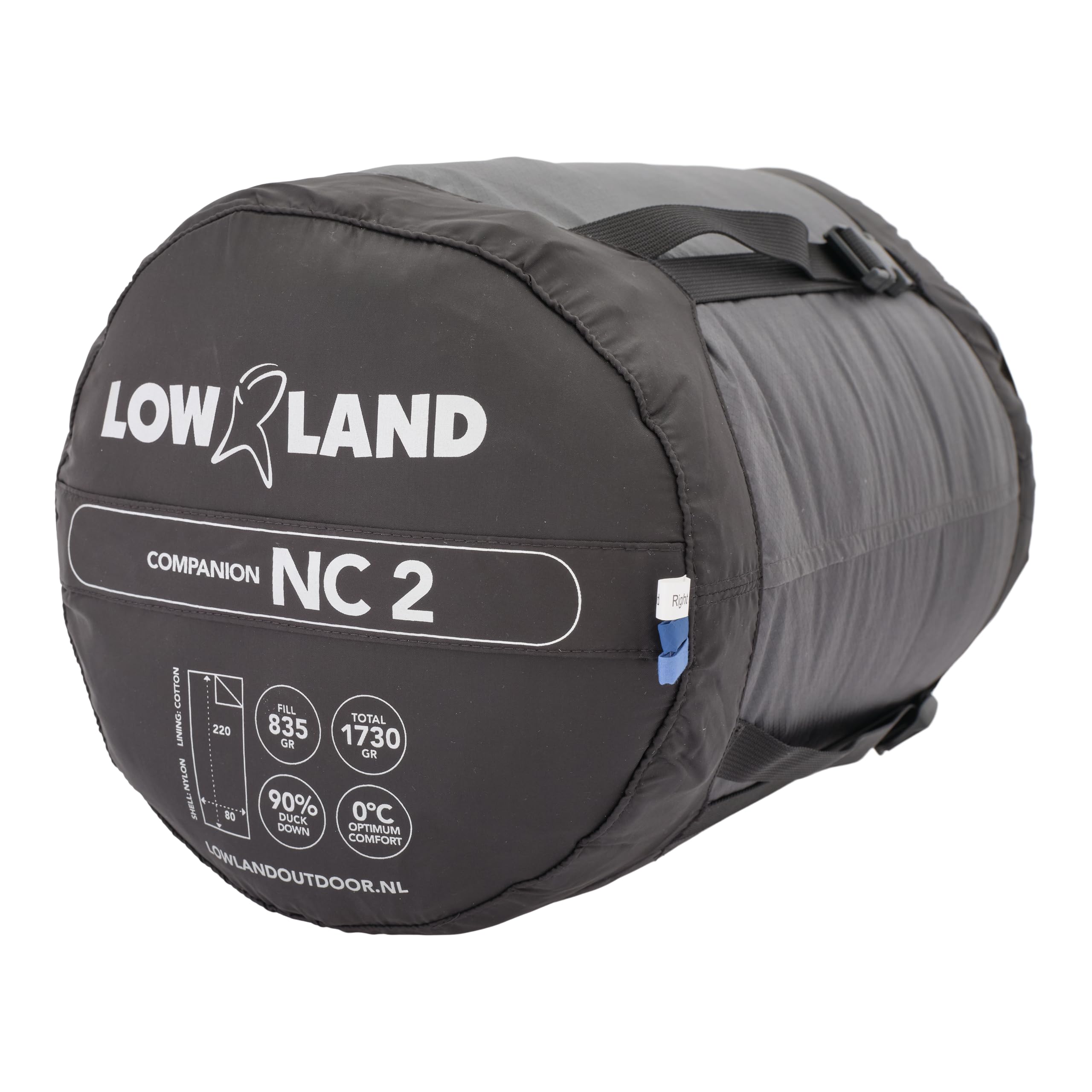 Lowland Outdoor Companion NC 2 Daunenschlafsack, Blau, 220x80 cm