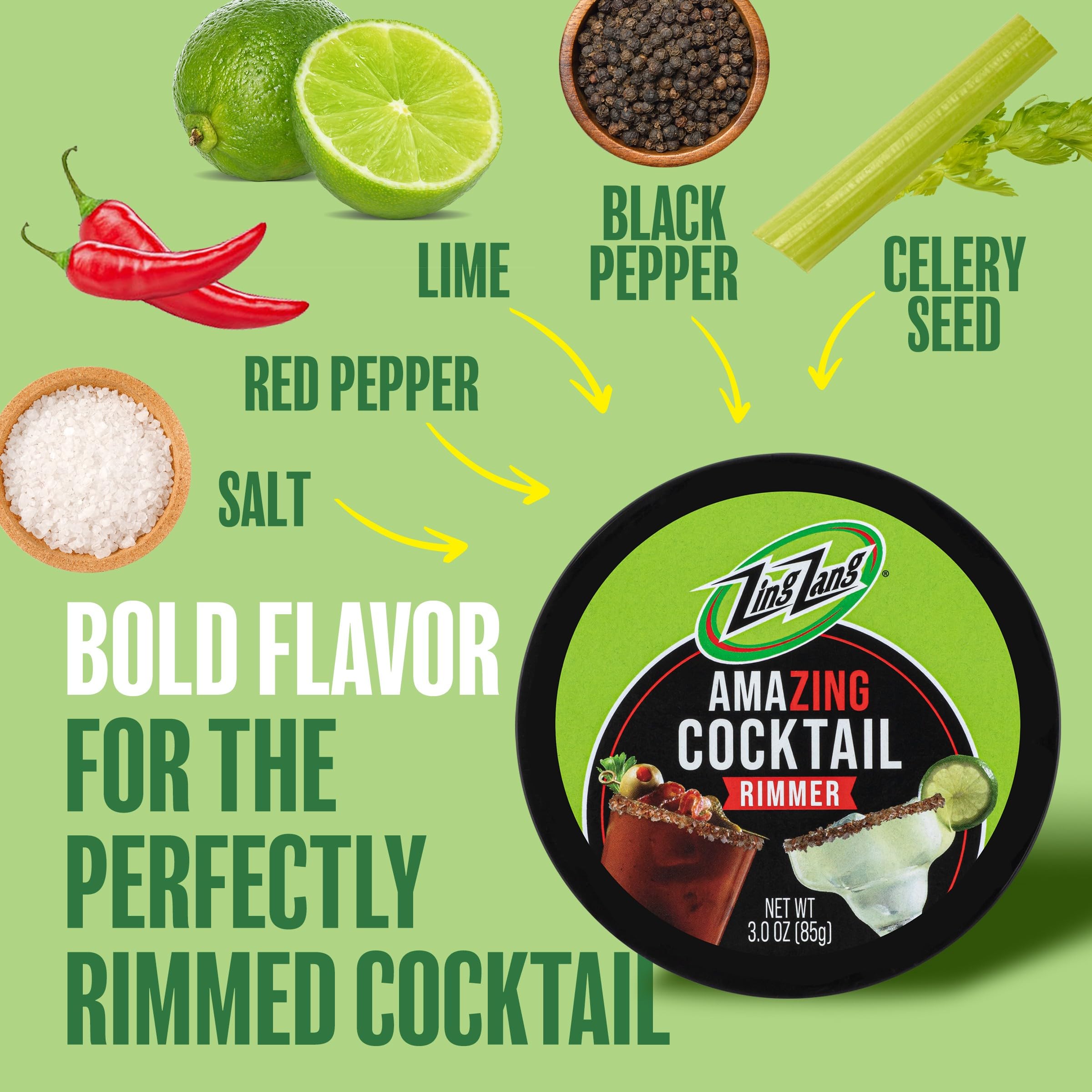 Zing Zang Cocktail Salt - Chili Lime Flavor -3