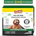 Glad for Pets Black Charcoal Puppy Pads, 23"x23" Disposable Training Pads That Absorb Urine & Neutralize Odor with Activated Carbon - 100 Count