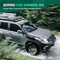 Vista 2 de SCITOO Kit de snorkel de repuesto compatible para Toyota Tacoma 2016-2021 con 3.5L V6 negro