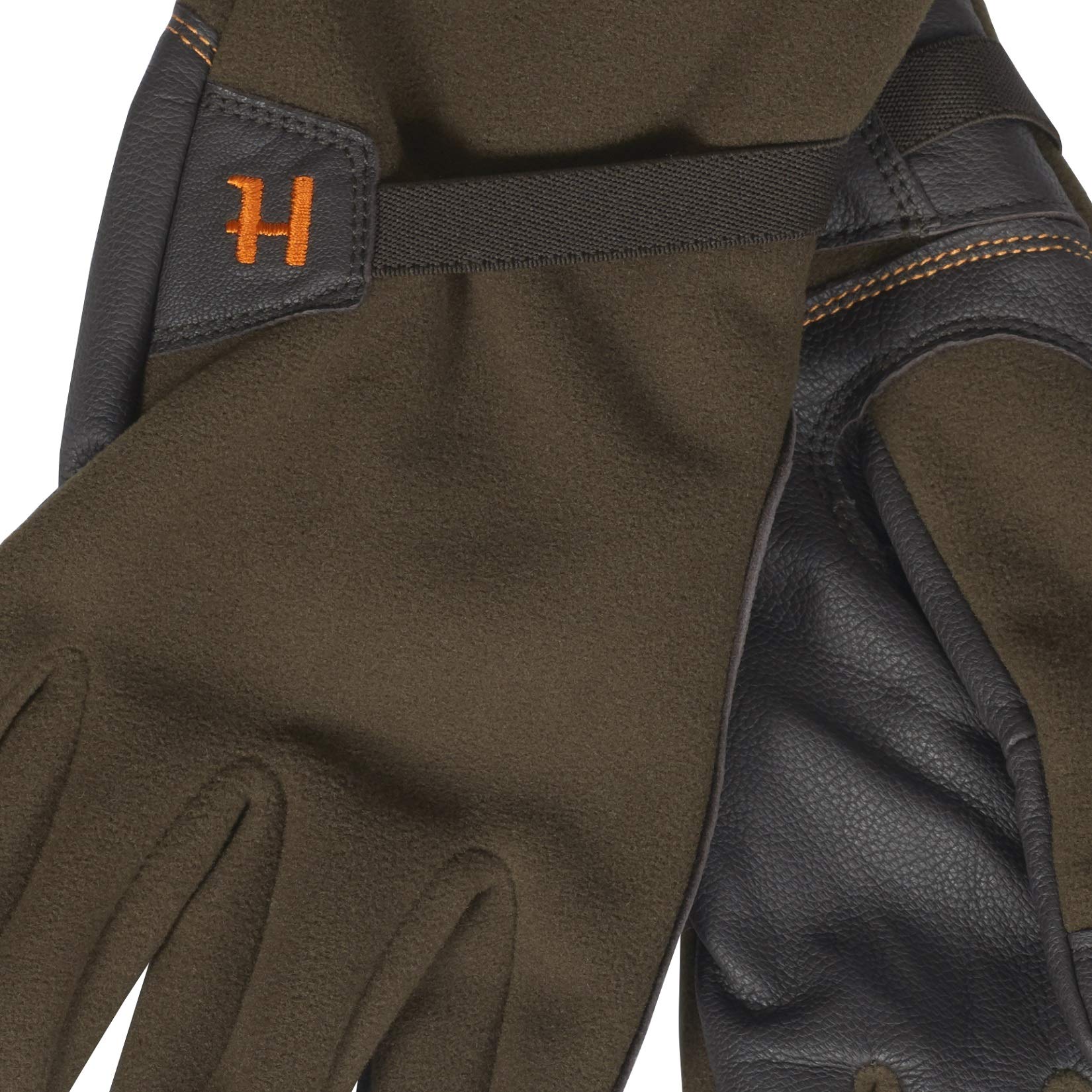 Härkila Wildboar Pro Guantes de caza para hombre con palmas de piel y cortavientos Gore-Tex Infinium Windstopper® – Membrana – Guantes de tiro para caza