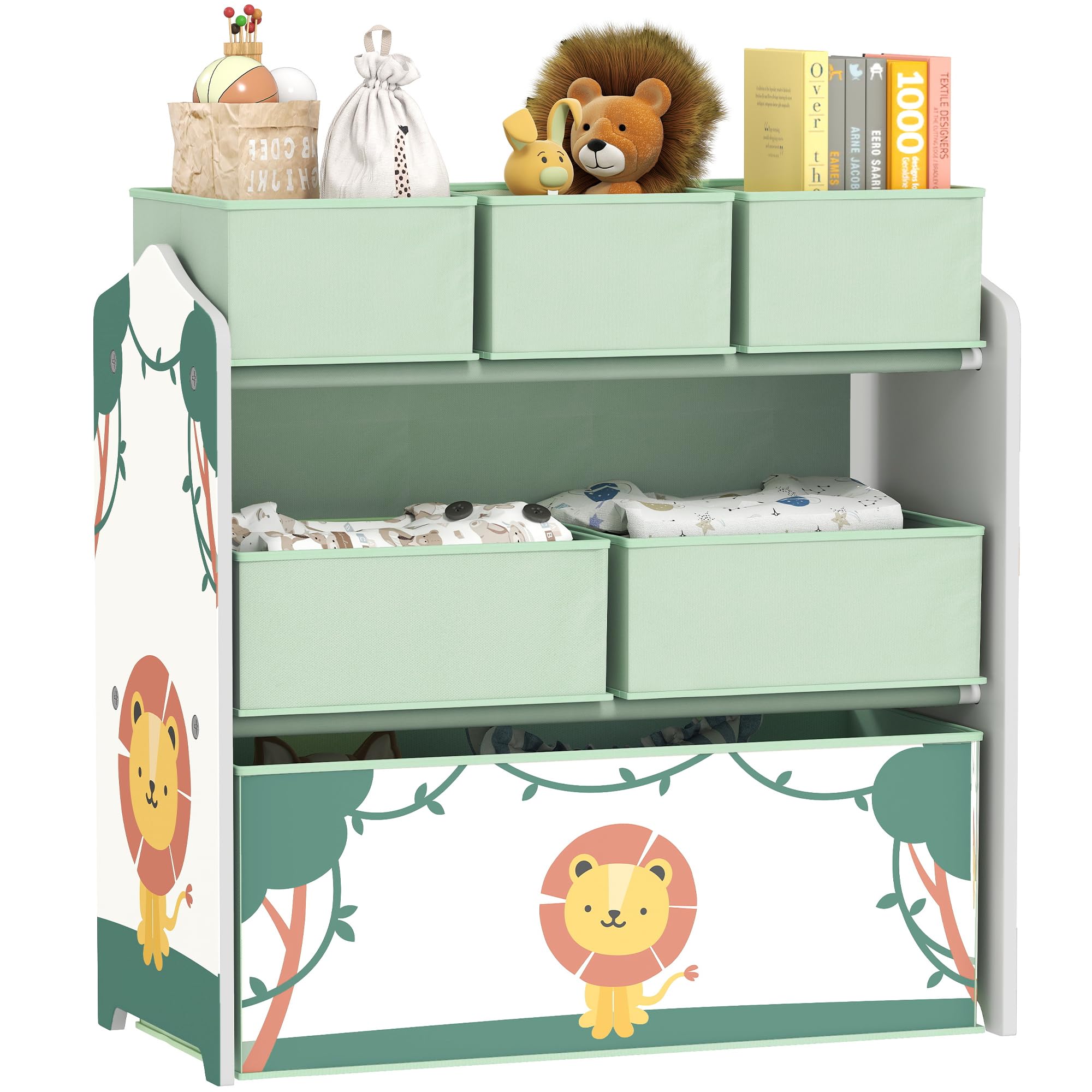 Meuble De Rangement Pour Enfant, Thème Océan, Étagère De Rangement Pour Enfant Theme Ocean Etagere De Rangement Pour Jouets Et Livres 0794094619056