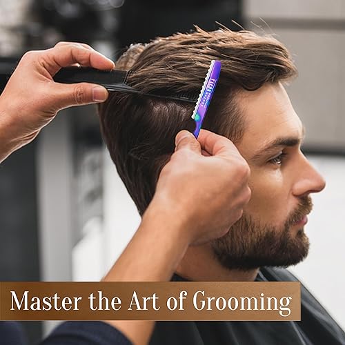 Miniatura 4 de Facón - Maquinilla de afeitar profesional para estilizar el cabello, texturizante, 10 cuchillas de repuesto