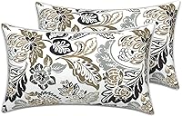 Vista 126 de LVTXIII - Juego de fundas para cojines de sofá, patio o sillón de exteriores, cuadradas y decorativas, 2 unidades de 16" x 16", sin relleno