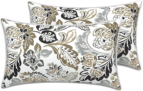 Miniatura 126 de LVTXIII - Juego de fundas para cojines de sofá, patio o sillón de exteriores, cuadradas y decorativas, 2 unidades de 16" x 16", sin relleno