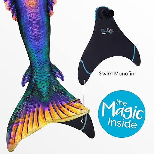 Miniatura 5 de Fin Fun Atlantis Mermaid Tail for Swimming with Reinforced Tips and Monofin - Adult & Teen Sizes