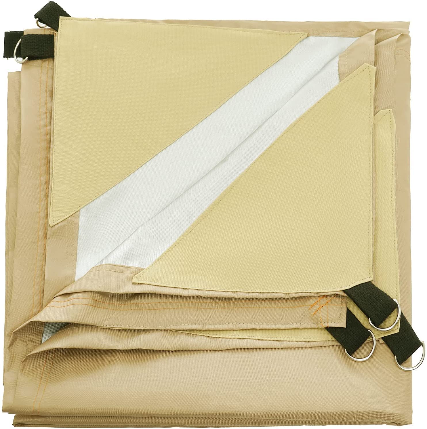 Shade Sails, 3 x 6 m Rectangle Awning, 95% UV Block Canopy, Perfect for Outdoor Patios Garden Outdoor Facility Backyard Pergola Decking Swimming Pool Patio Garden (Yellow-3 * 5M(Contain rope))