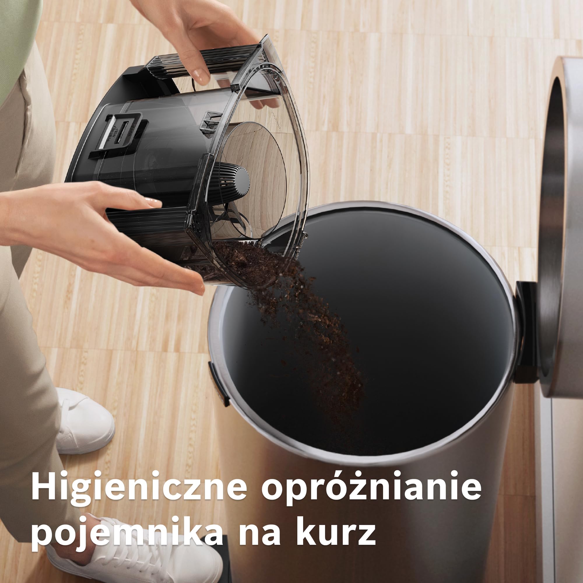 Bosch Serie 4 ProHygienic Odkurzacz 550 W, BGC21HYG1, biało-turkusowy | Bezworkowy | Cylindryczny | Filtr higieniczny UltraAllergy | Mocny | Kompaktowy