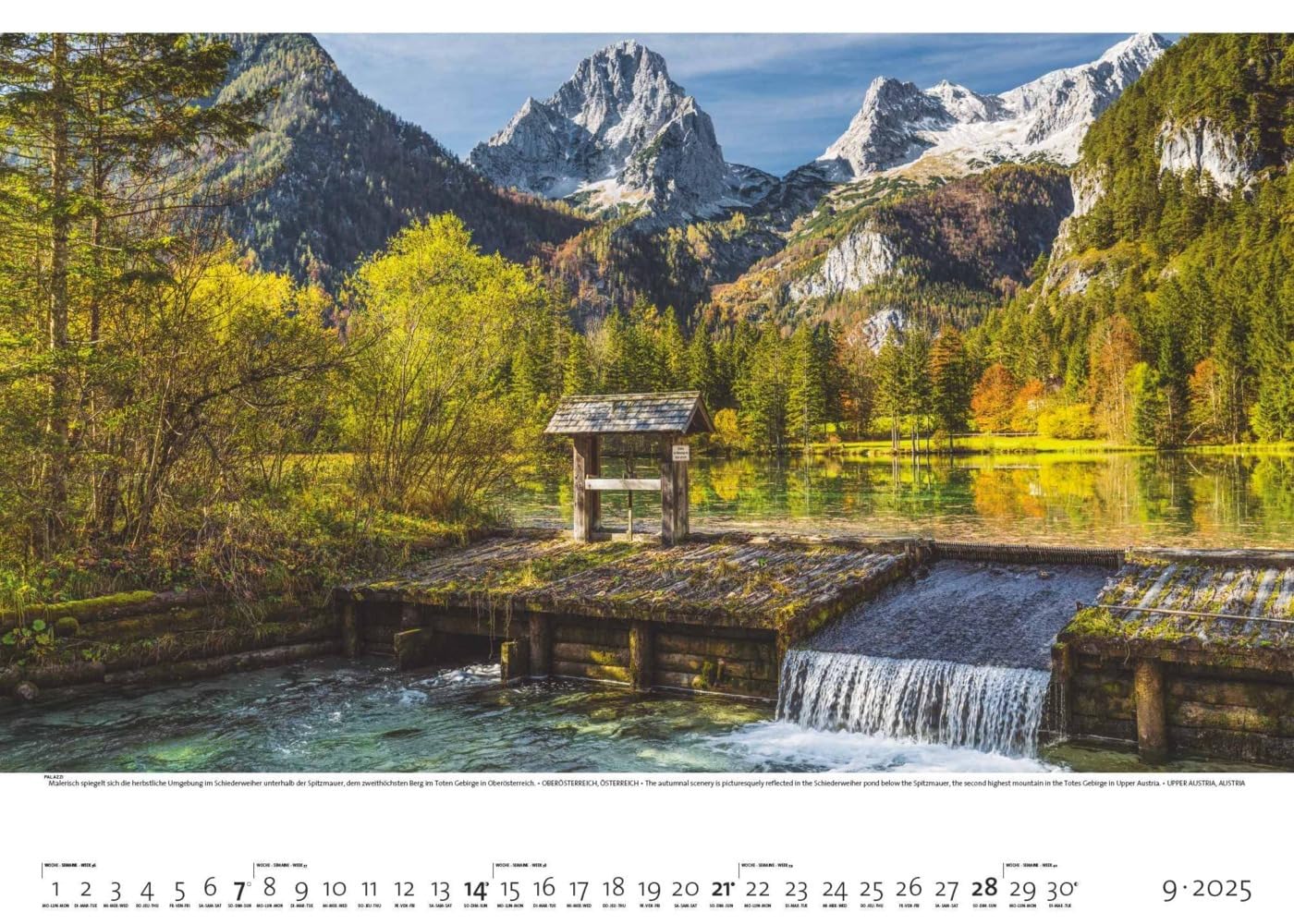 PALAZZI - Faszination Alpen 2025 Wandkalender, 70x50cm, Posterkalender mit majestätischen Alpenlandschaften, hochwertige Fotografie, Erkundung der Bergwelt