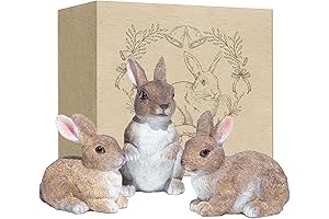 3 Pcs Bunny Decor Figurines: Charming Easter Gifts for the Home