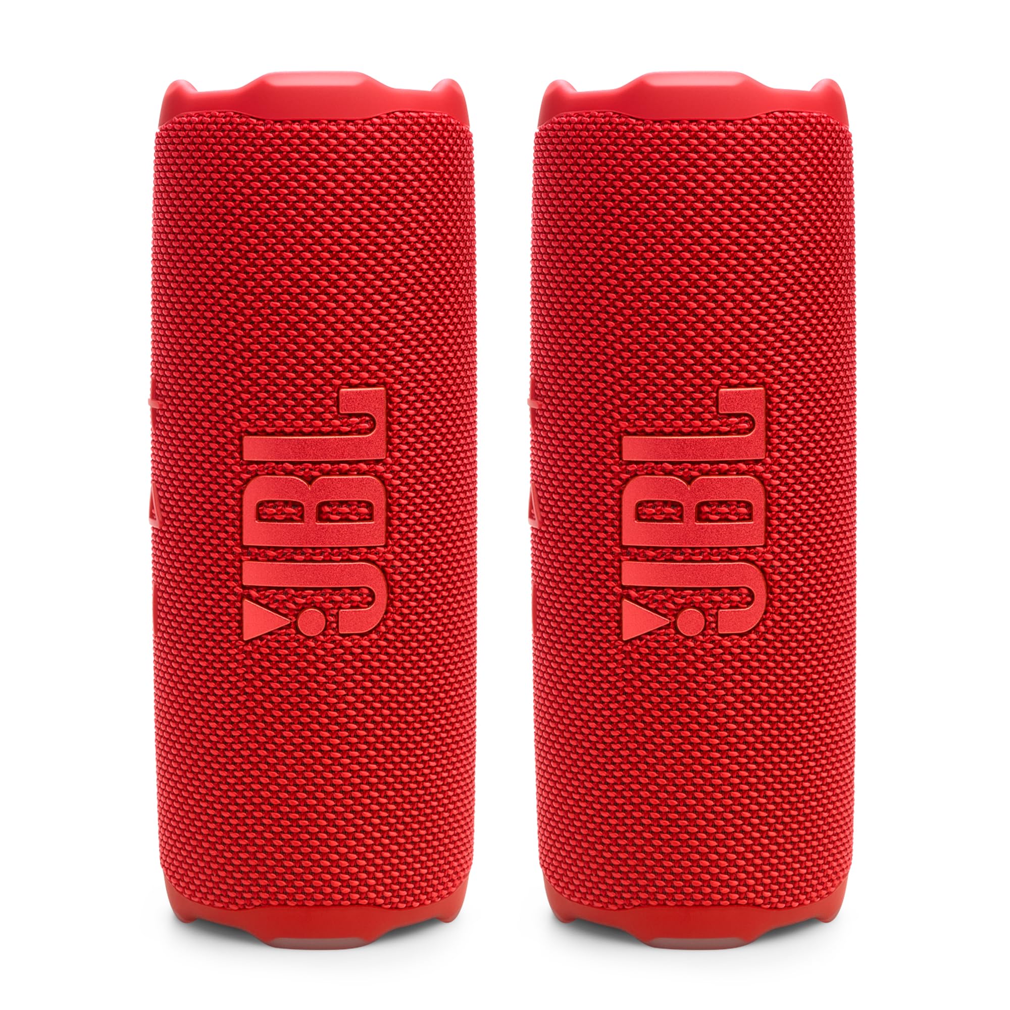 JBL Flip 7 Waterproof Portable Speaker Bundle - Pair Red