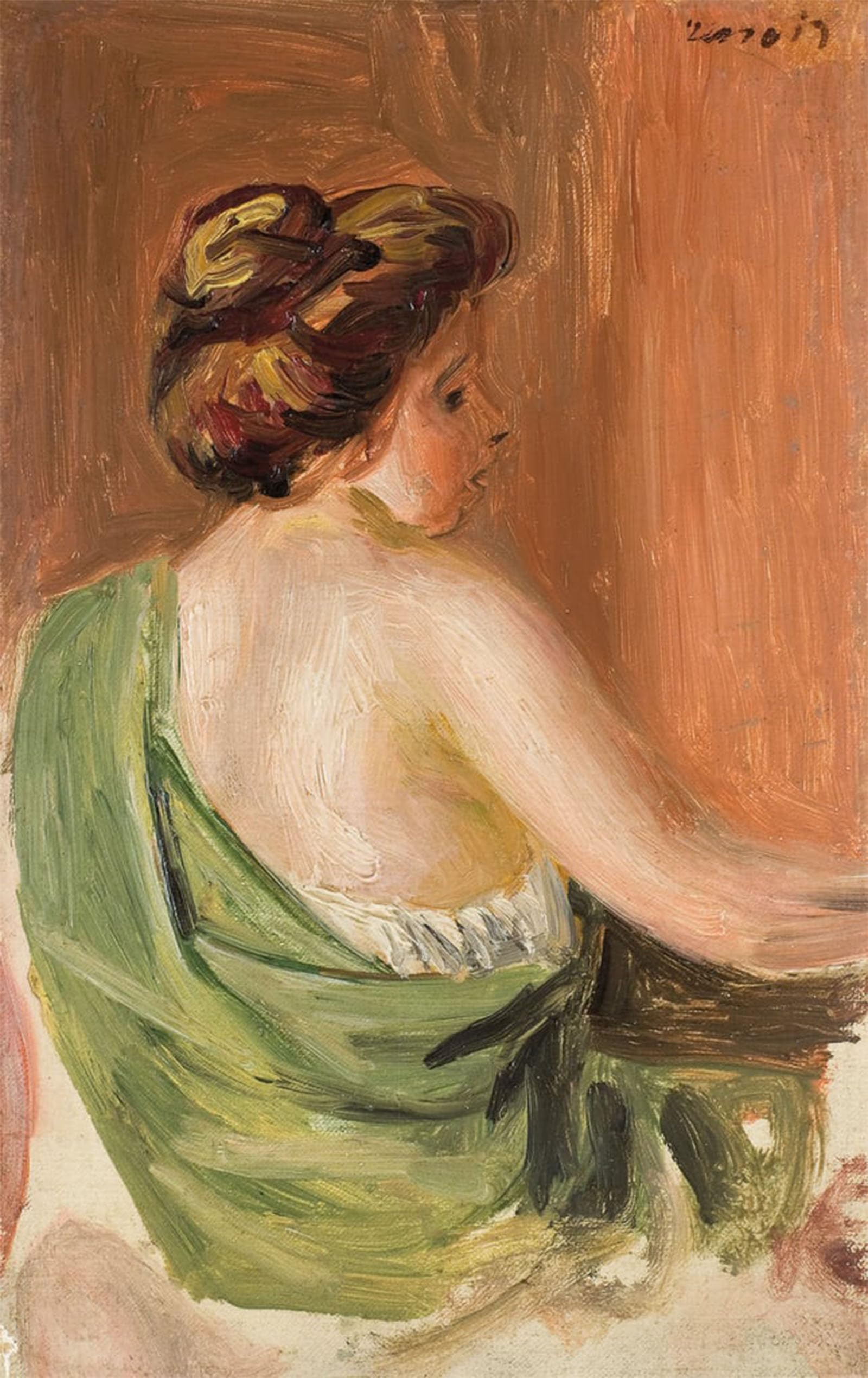 RZHRHJES Vintage Picture Wall Picture Painting Print Poster Woman From the Back by Pierre Auguste Renoir Abstract Wall Art Painting for Office Decor 60x90cm