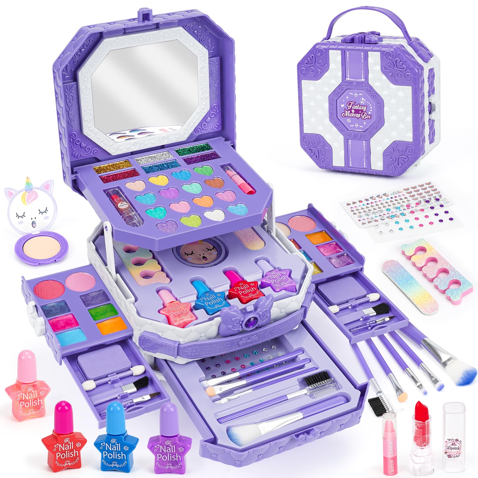 Amazon | コスメセット 子供用ネイル キッズコスメセット 化粧品セット