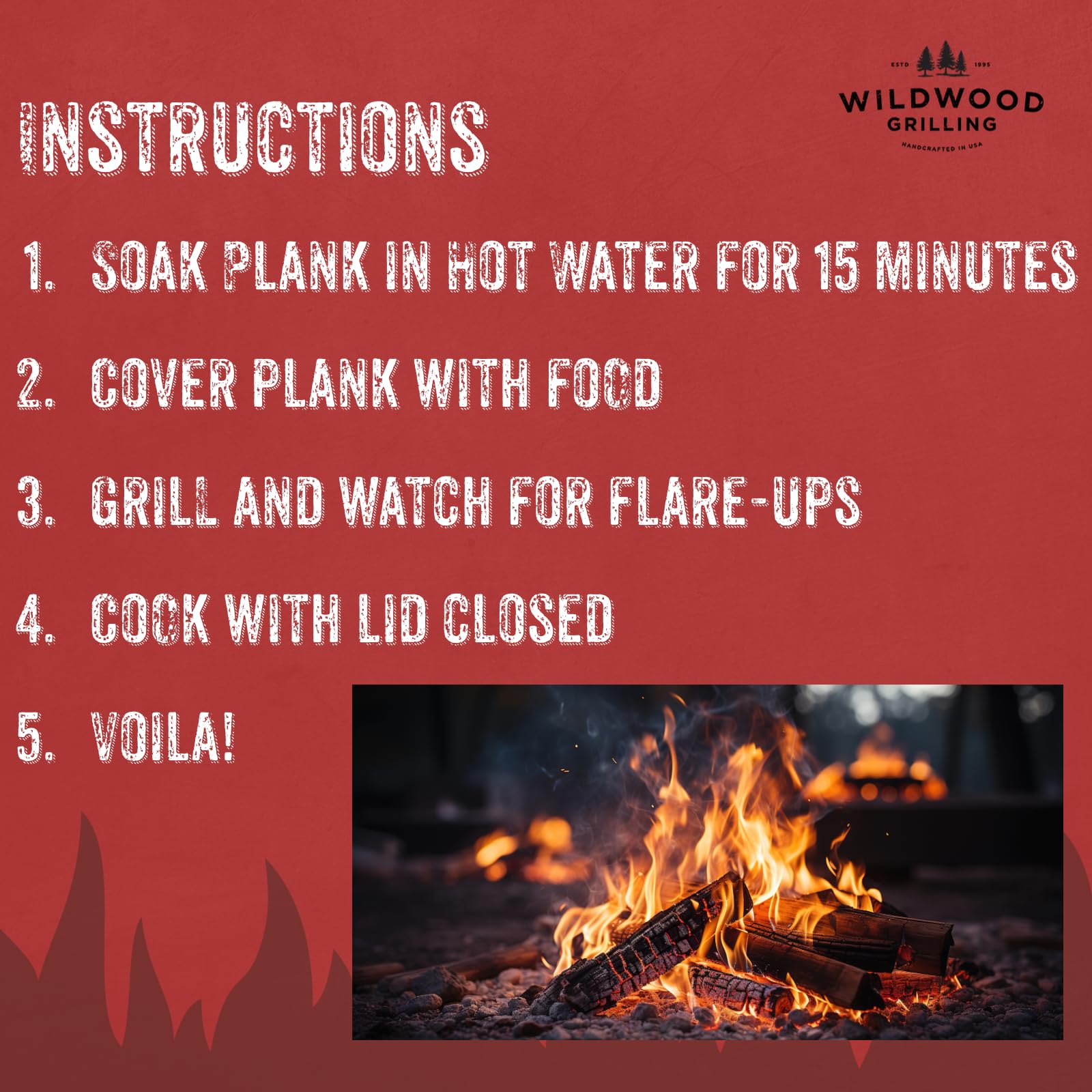 Wildwood Grilling Signature 12,7 x 27,9 cm Zedernholz-Grillbretter (12er-Pack) verleiht Lebensmitteln einen zarten, erdigen Geschmack – 100% natürliches Produkt für Lachs,