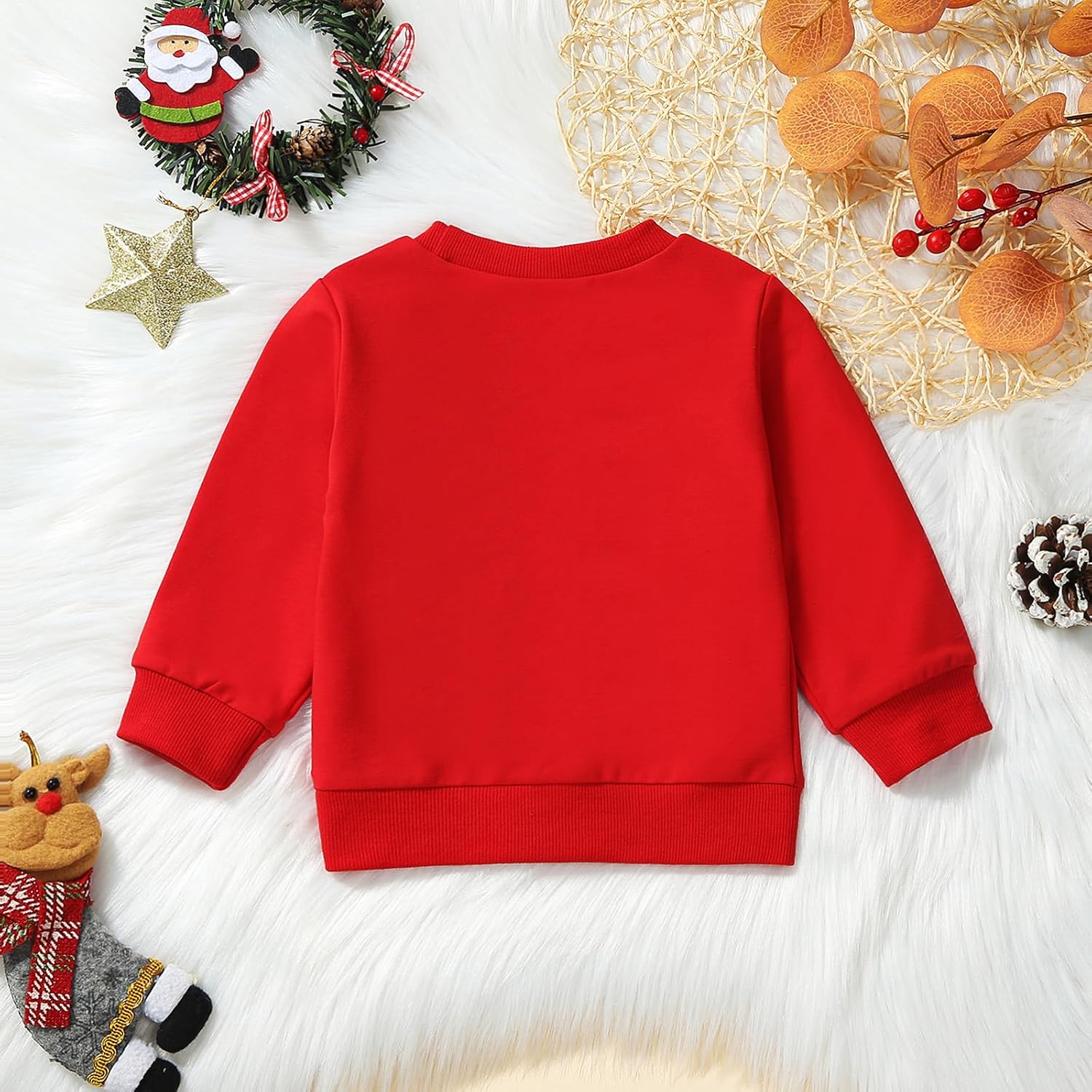 Toddler Baby Girl Boy Christmas Outfit Merry Christmas Sweater Long Sleeve Shirt Sweatshirt Fall Winter Clothes - Image 4