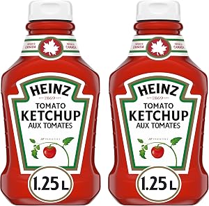 Heinz Tomato Ketchup, 1.25 LT Bottle Twin Pack