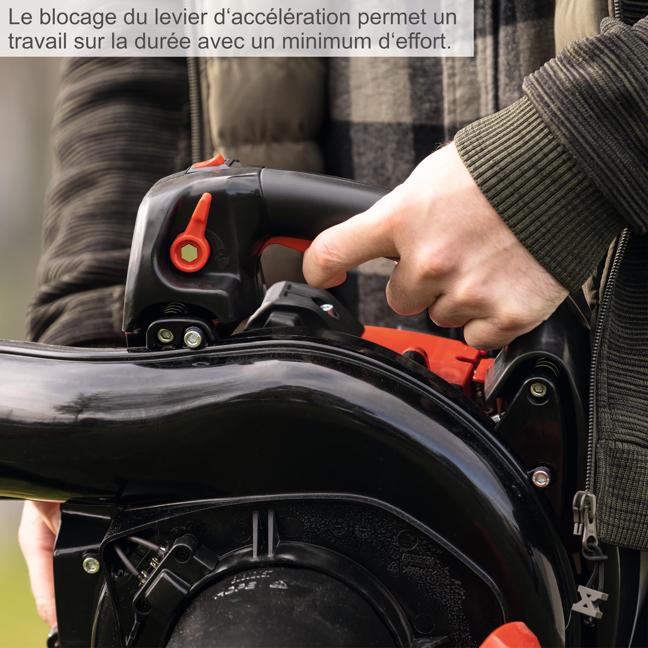 Scheppach Souffleur - Aspirateur de Feuilles Thermique LBH3500P | 4en1 | Easy Start | Moteur 2T - 25,4cm³ & 1,2PS | Vitesse d'air 295 km/h | Volume de Flux d'air 790m³/h | Sac & Accessoires Inclus