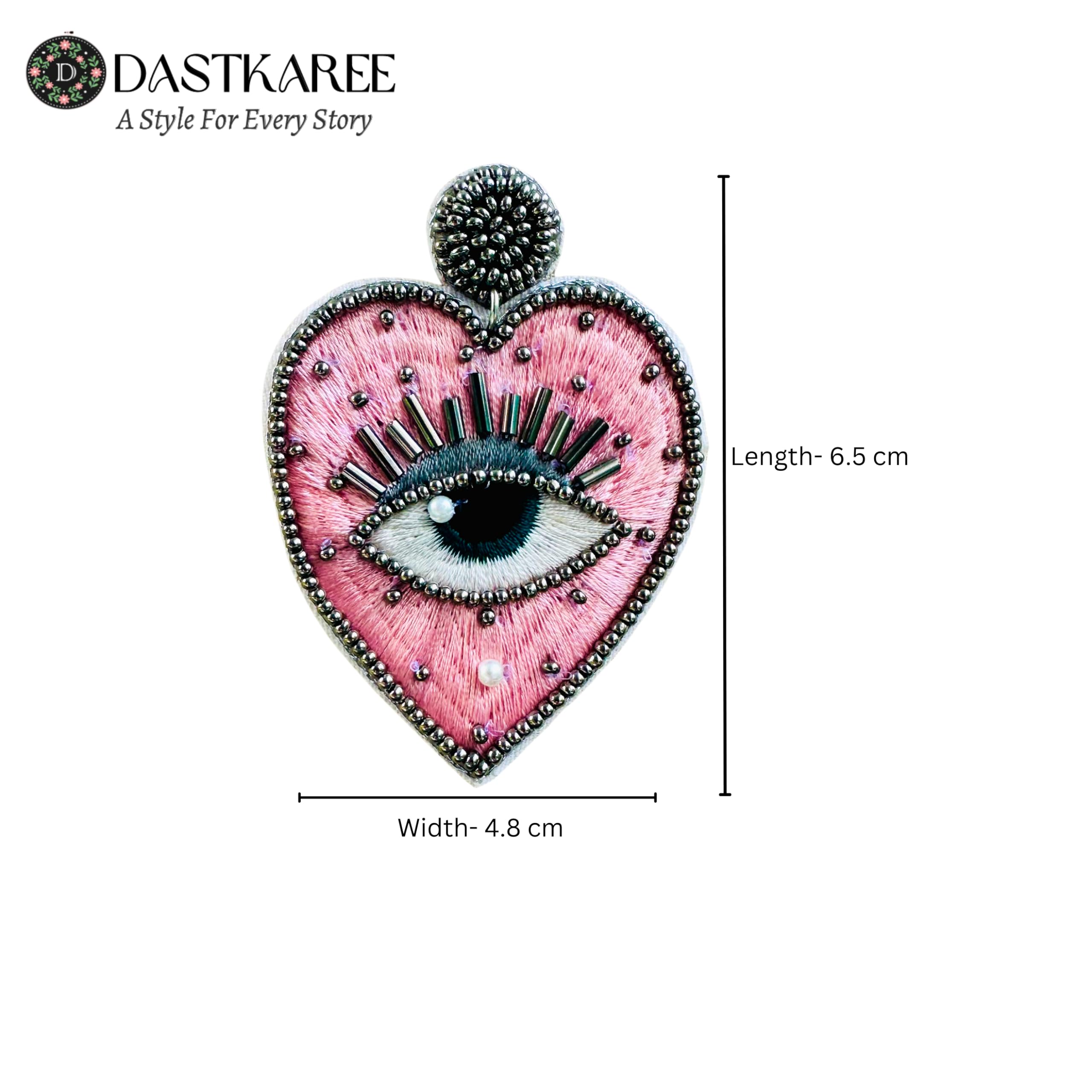 Heart Beaded Earring for Women