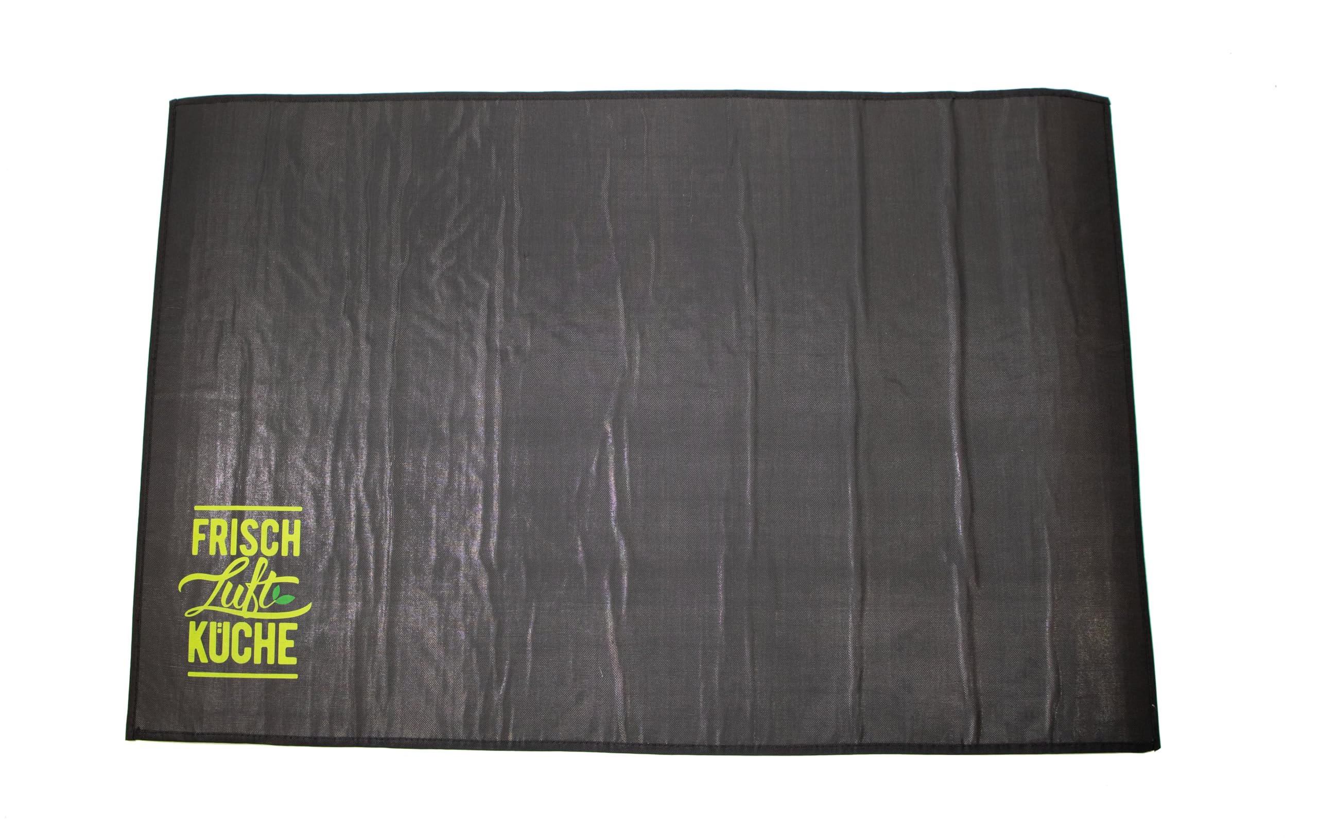 Grillunterlage - Bietet Schutz vor Funkenflug und Hitze, für Gartenpartys und Familienfeiern, schützt Untergründe erleichtert die Reinigung - Fiberglas mit TNT-Folie, Schwarz, 120x80cm