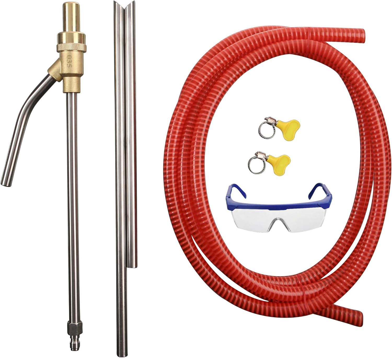 Tool Daily Pressure Washer Sandblasting Kit, Wet Sand Blaster Attachment, 5000 PSI, 1/4 Inch Quick Disconnect