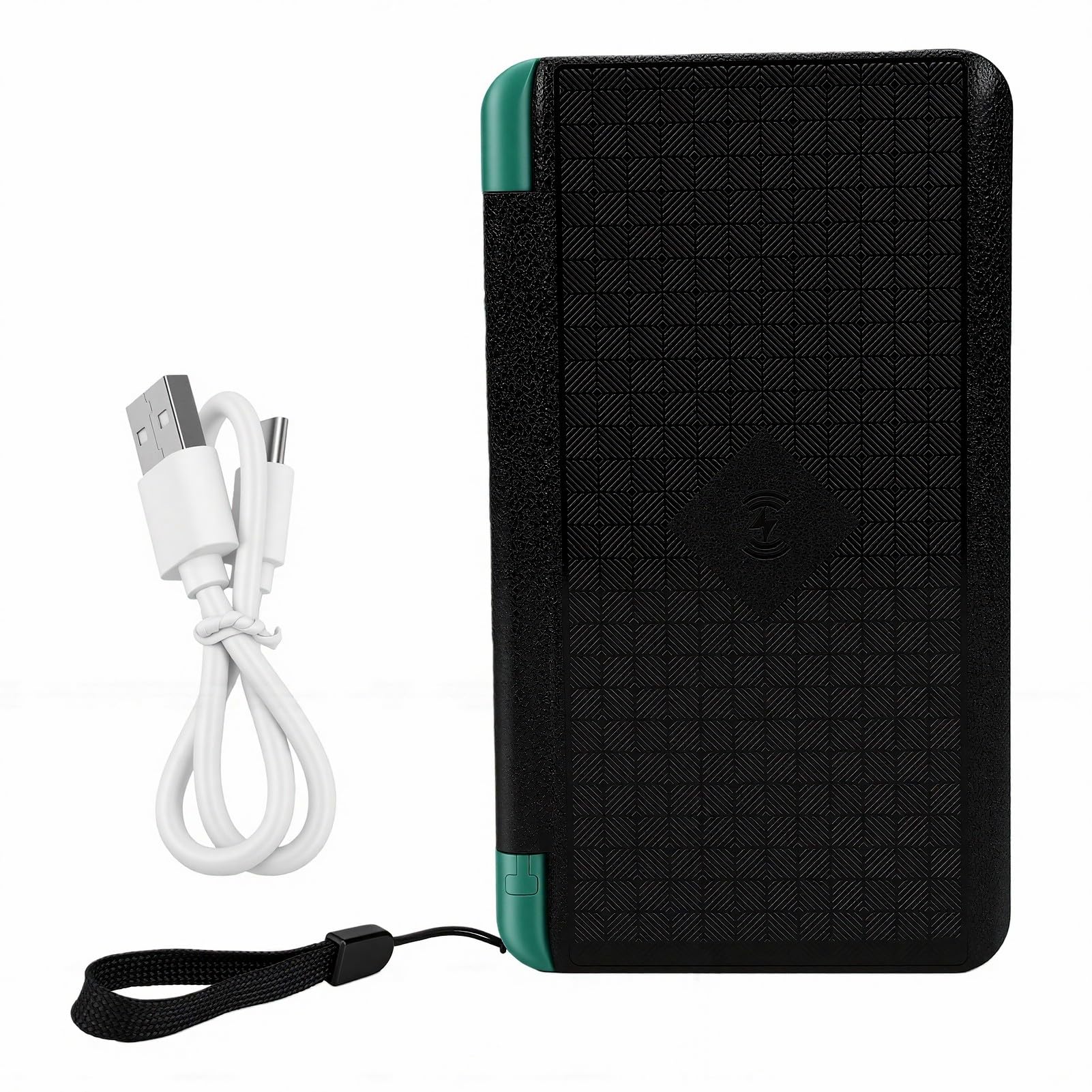Focket Solar Power Bank, capacità 10000mAh 3 Pannelli Solari Pieghevoli