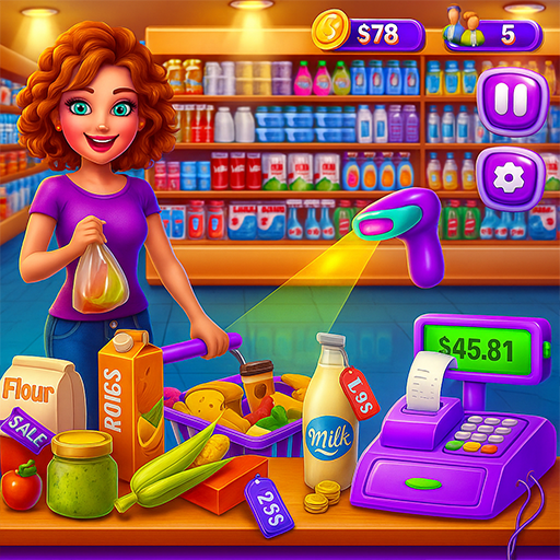 Scan & Smile: Checkout Girl