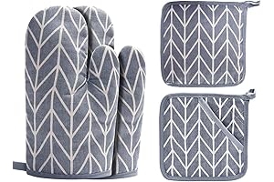 Premium Oven Mitts and Pot Holders for Heat Protection