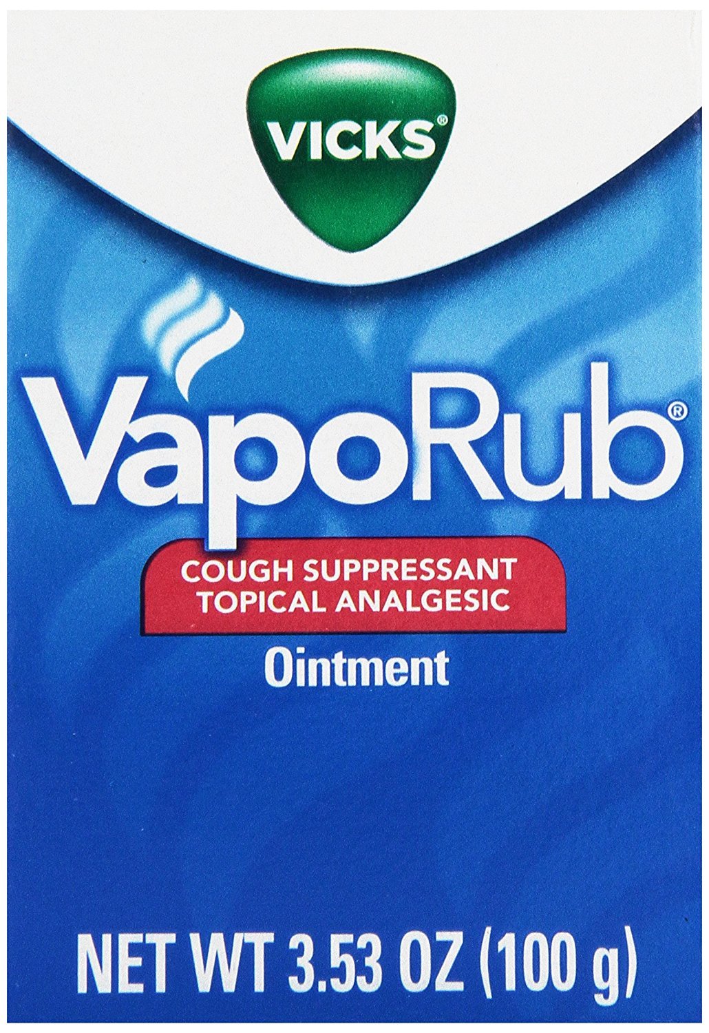Vicks VapoRub Cough Suppressant Topical Analgesic Ointment 3.53 Oz (Pack of 24)