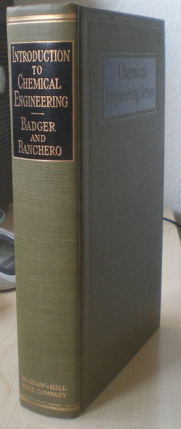 Introduction to Chemical Engineering (Chemical Engineering S.) J.T