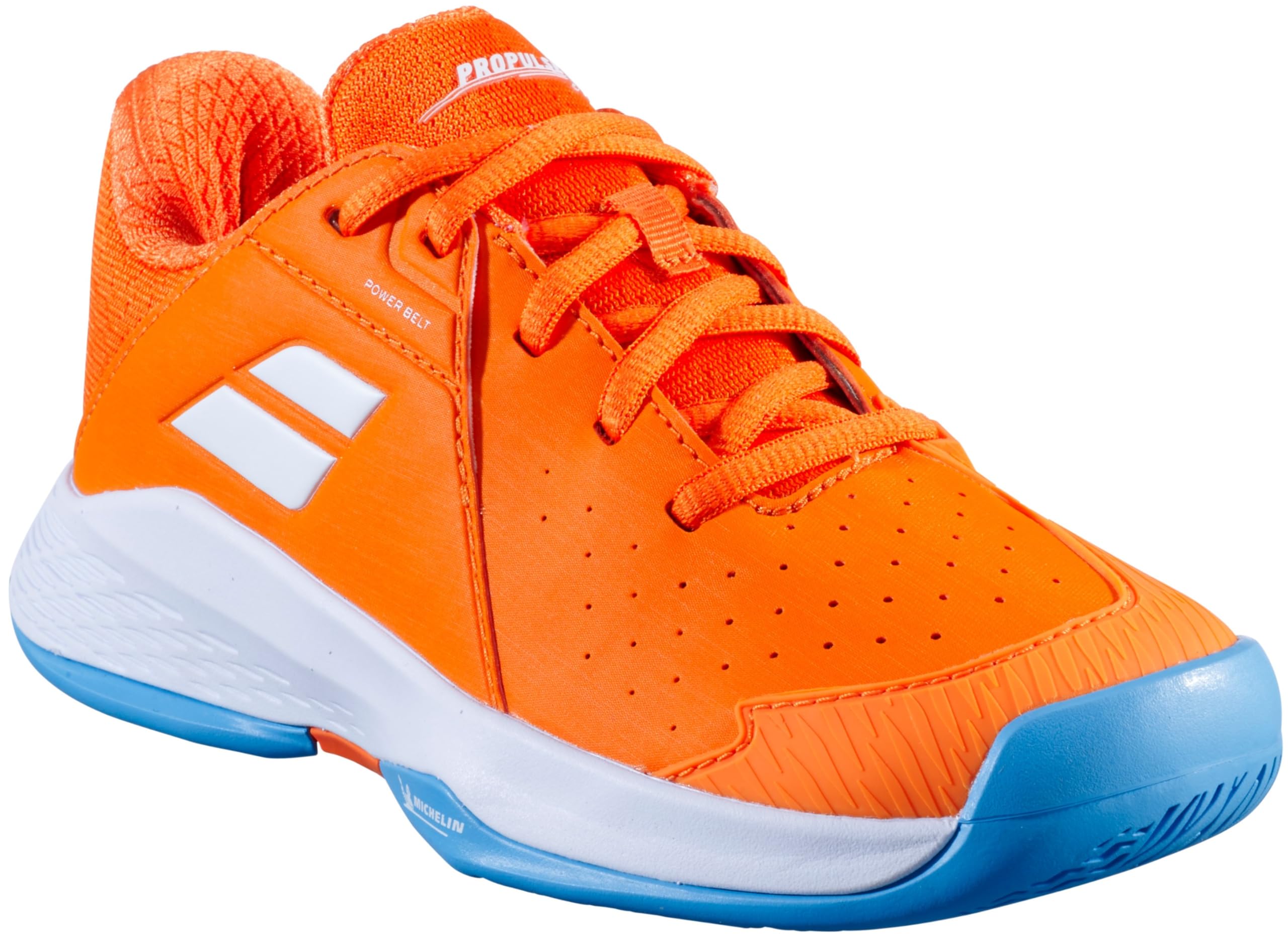 Babolat Niños Prop Jr 3 AC Zapatillas De Tenis Zapatilla Todas Las Superficies Naranja-Blanco EU Neu