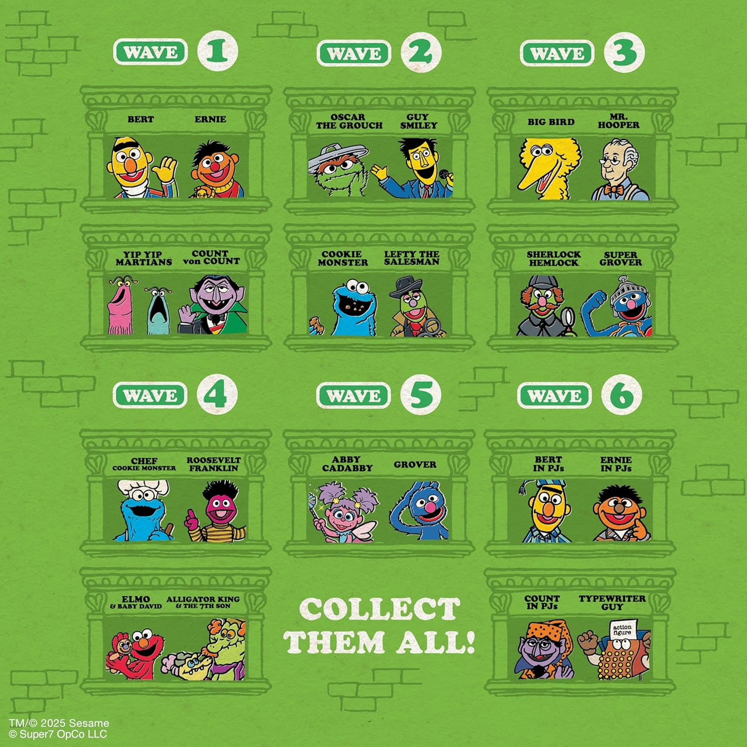 Super7 Reaction Figure Sesame Street Typewriter Guy - 2.5" Sesame Street Action Figure - Classic TV Show Collectibles and Retro Toys