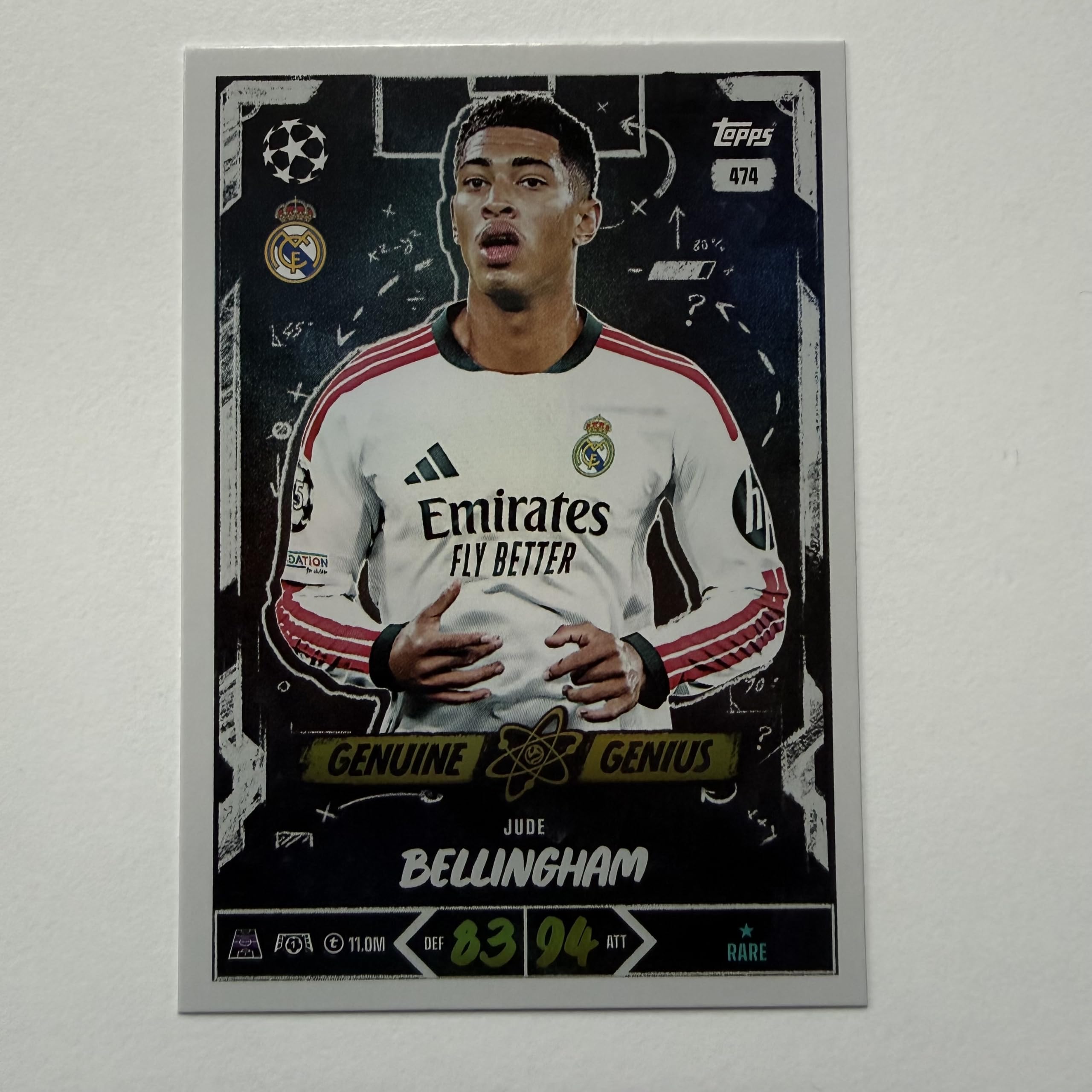 Match Attax 2026/27 20th Anniversary Jude Bellingham Genuine Genius Trading Card