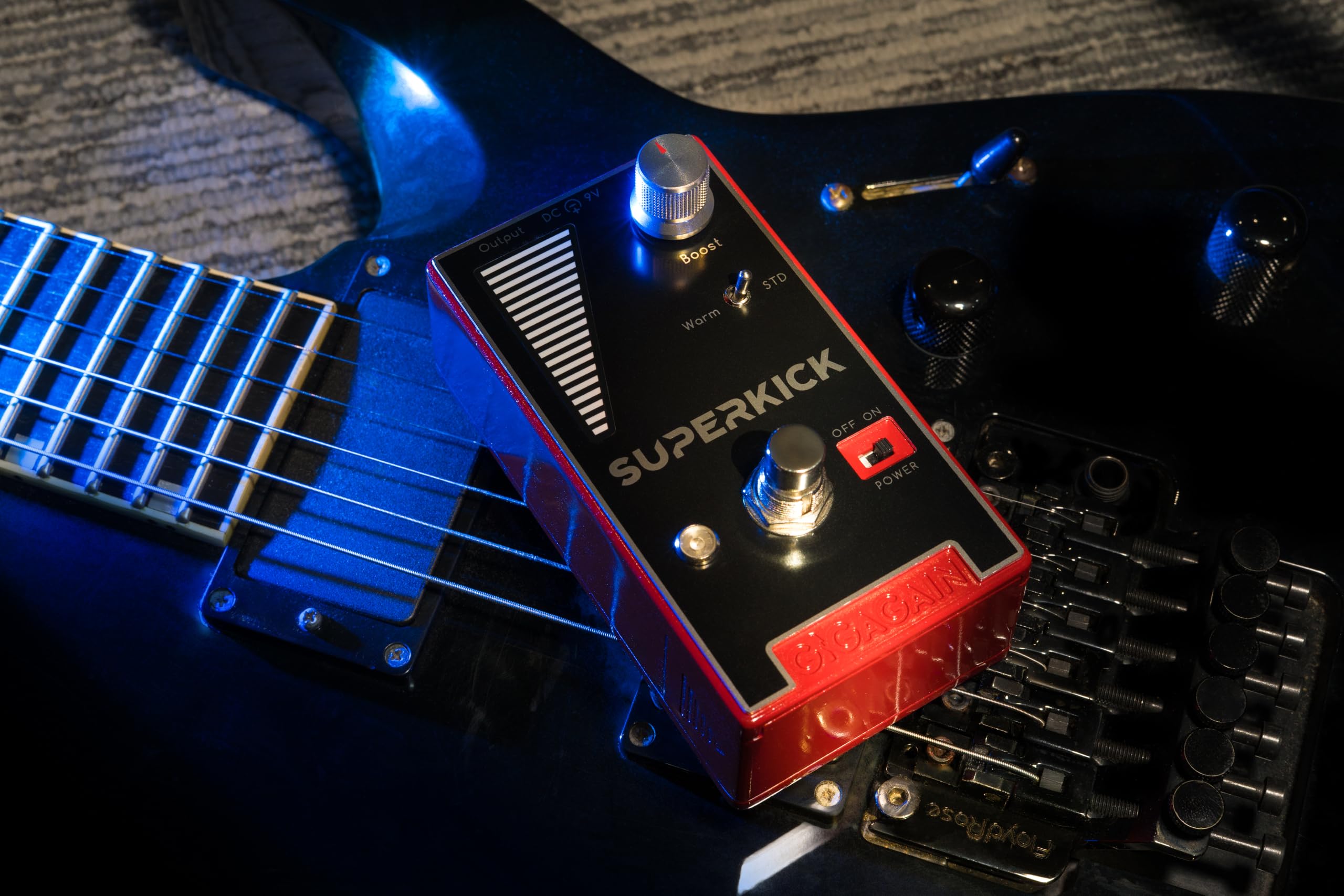 GP01 Superkick Booster gitarowy – Clean Boost & Overdrive, przezroczysty dźwięk, dynamiczna reakcja, True Bypass, kompaktowy metalowy do gitary elektrycznej