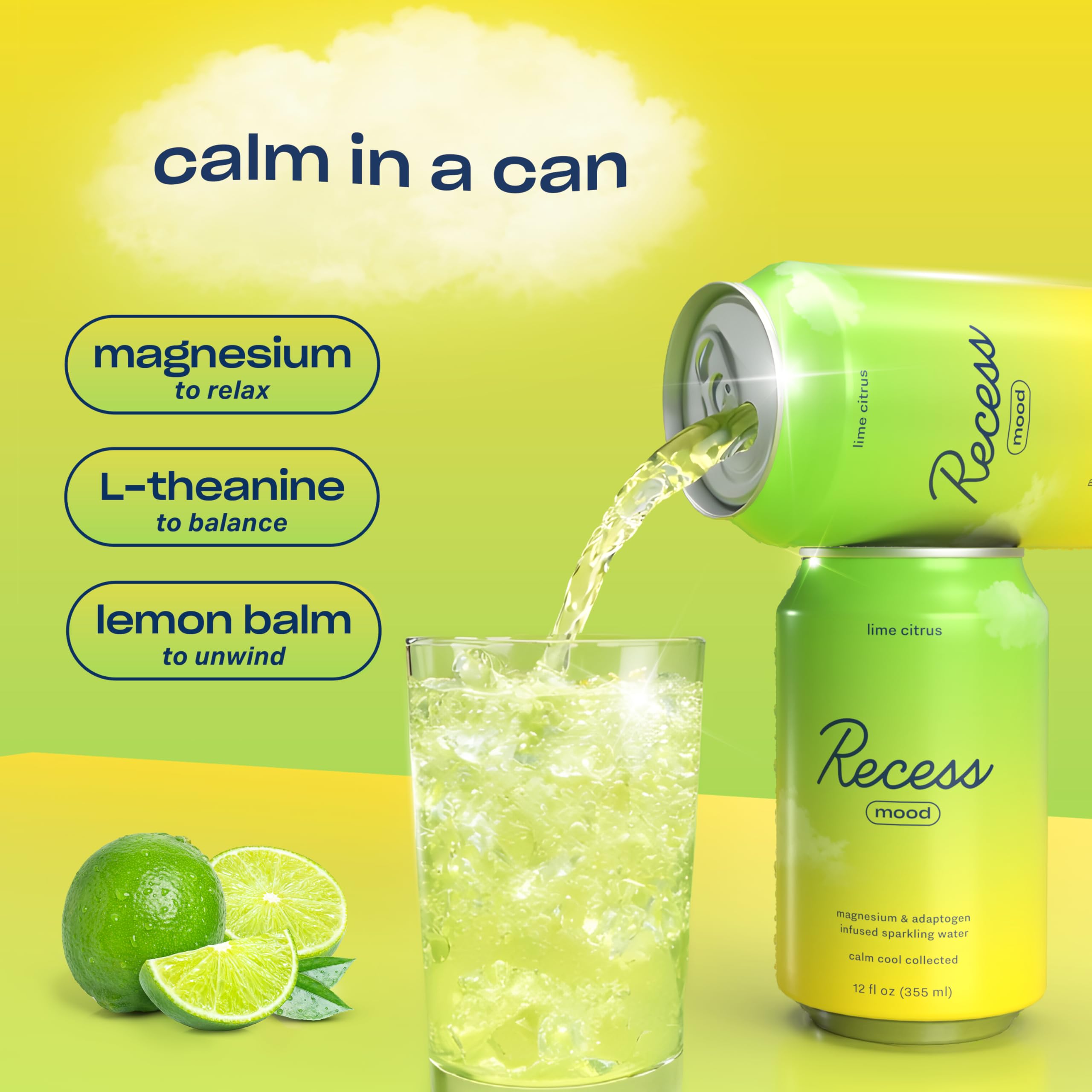 Recess Mood Calm Drink, Lime Citrus, 12 Pack — Amazon image 7