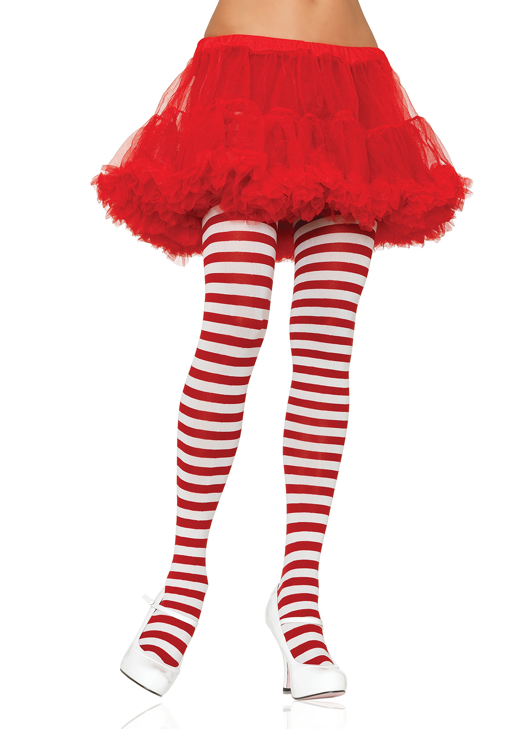 Leg Avenue Women's Plus Size Nylon Striped Tights