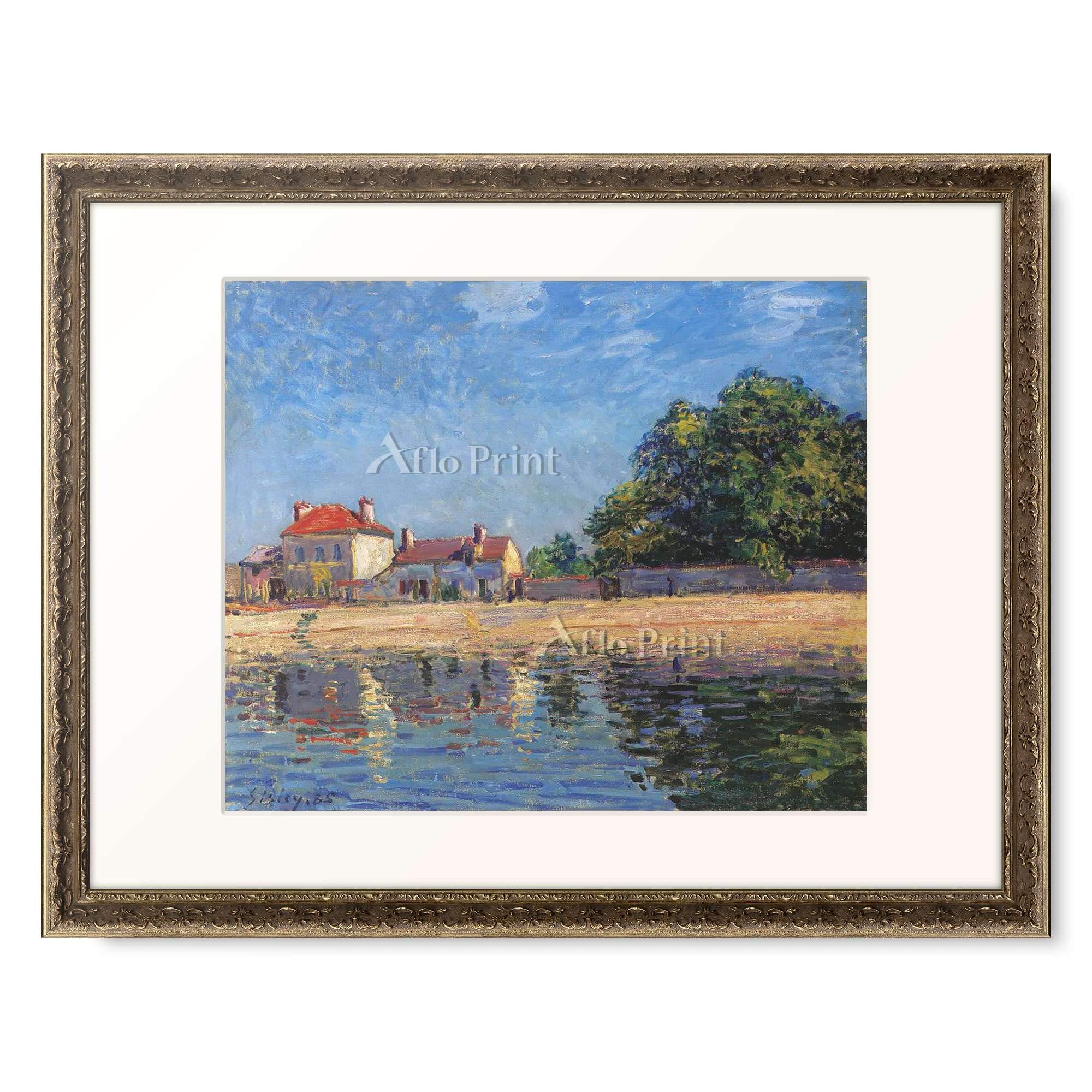 Amazon｜アルフレッド・シスレー Alfred Sisley 「The Banks of the